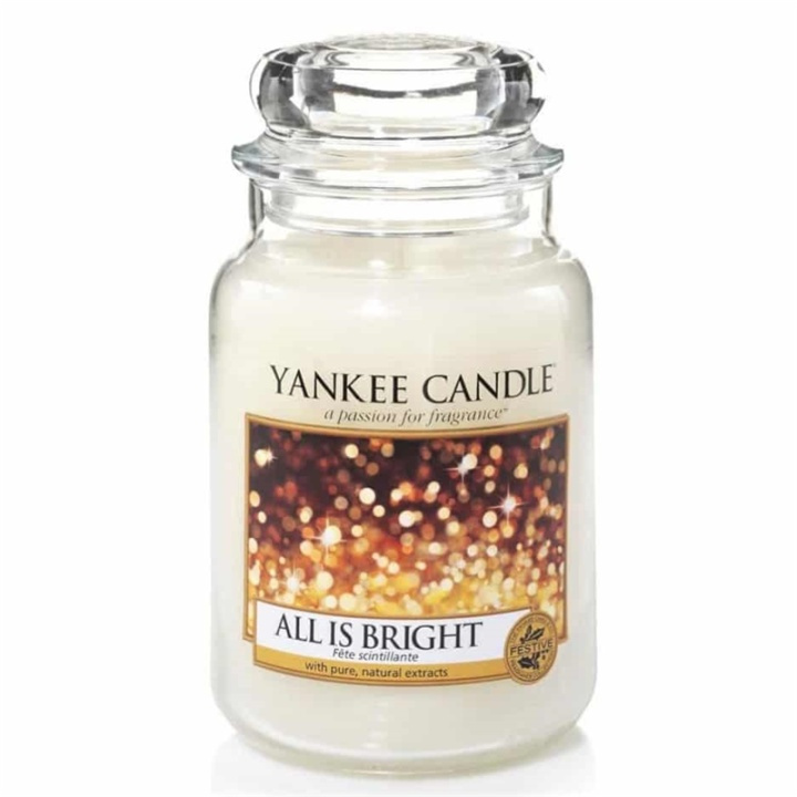 Yankee Candle Classic Large All is Bright 623g ryhmässä KAUNEUS JA TERVEYS / Tuoksut & Parfyymit / Muut tuoksut / Tuoksukynttilät @ TP E-commerce Nordic AB (A13257)