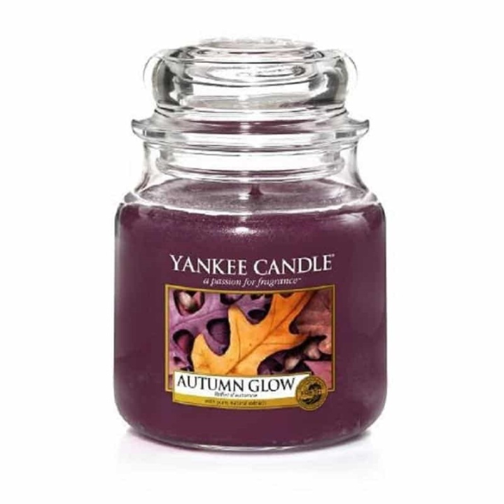 Yankee Candle Classic Medium Jar Autumn Glow 411g ryhmässä KAUNEUS JA TERVEYS / Tuoksut & Parfyymit / Muut tuoksut / Tuoksukynttilät @ TP E-commerce Nordic AB (A13276)