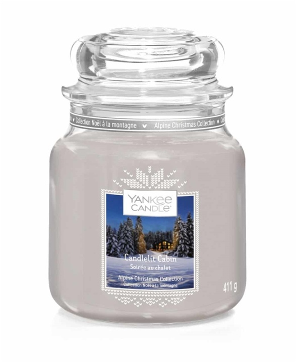 Yankee Candle Classic Medium Jar Candlelit Cabin 411g ryhmässä KAUNEUS JA TERVEYS / Tuoksut & Parfyymit / Muut tuoksut / Tuoksukynttilät @ TP E-commerce Nordic AB (A13280)