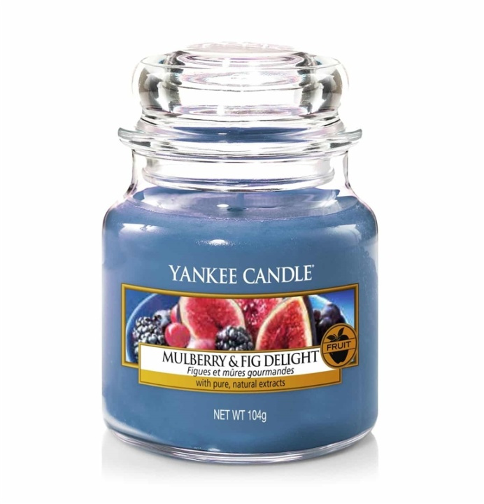 Yankee Candle Classic Small Jar Mulberry & Fig Delight 104g ryhmässä KAUNEUS JA TERVEYS / Tuoksut & Parfyymit / Muut tuoksut / Tuoksukynttilät @ TP E-commerce Nordic AB (A13313)