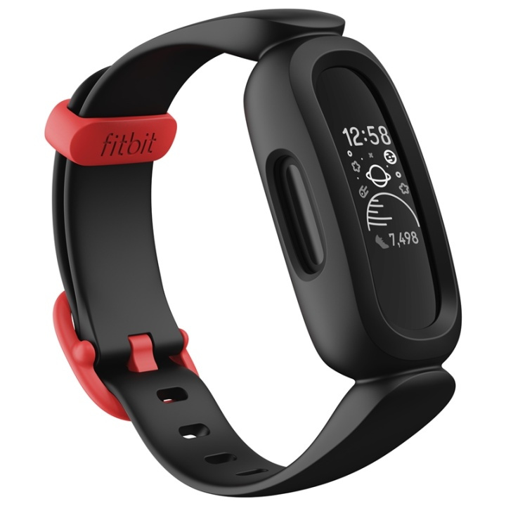 Fitbit Ace 3, Black/Red ryhmässä URHEILU, VAPAA-AIKA JA HARRASTUS / Urheilu- ja sykekellot / Urheilukello @ TP E-commerce Nordic AB (A13647)