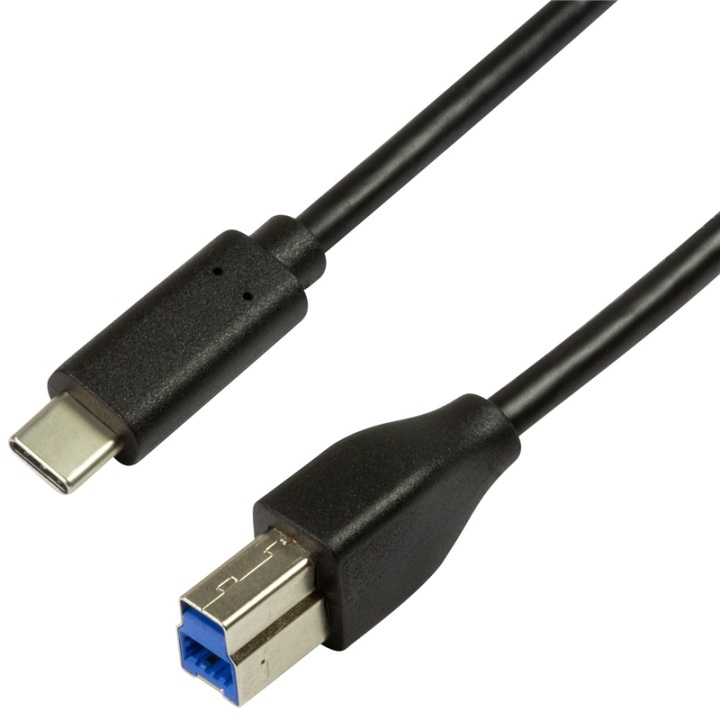 LogiLink USB3.2 Gen1x1 USB-C - USB-B 3. ryhmässä TIETOKOONET & TARVIKKEET / Kaapelit & Sovittimet / USB / USB-C @ TP E-commerce Nordic AB (A13792)