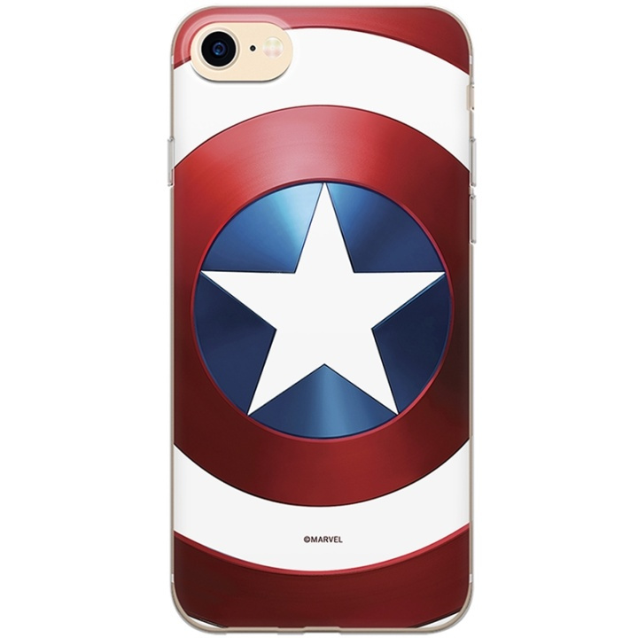 Marvel Mobilskal Captain America 025 iPhone 7/8/SE (2nd gen) ryhmässä ÄLYPUHELIMET JA TABLETIT / Puhelimen suojakotelo / Apple / iPhone SE (2nd gen & 3rd gen) / Kuoret @ TP E-commerce Nordic AB (A13800)
