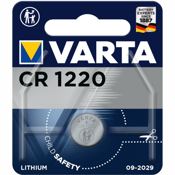 Varta CR1220 3V Lithium Knappcellsba ryhmässä KODINELEKTRONIIKKA / Paristot & Laturit / Akut / Nappiparistot @ TP E-commerce Nordic AB (A13884)