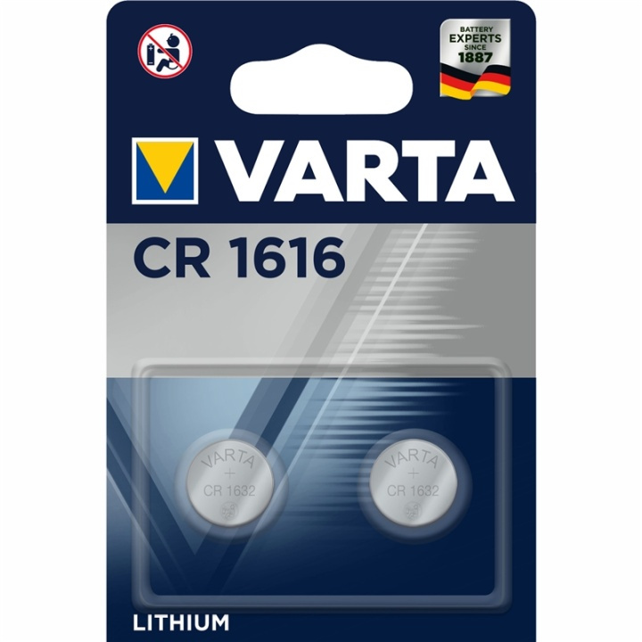 Varta CR1616 3V Lithium Knappcellsba ryhmässä KODINELEKTRONIIKKA / Paristot & Laturit / Akut / Nappiparistot @ TP E-commerce Nordic AB (A13885)