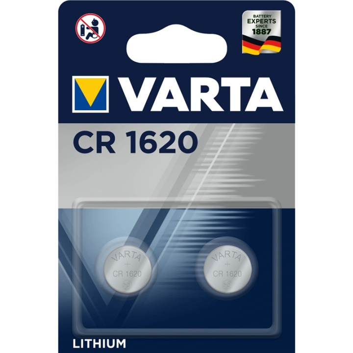 Varta CR1620 3V Lithium Knappcellsba ryhmässä KODINELEKTRONIIKKA / Paristot & Laturit / Akut / Nappiparistot @ TP E-commerce Nordic AB (A13886)