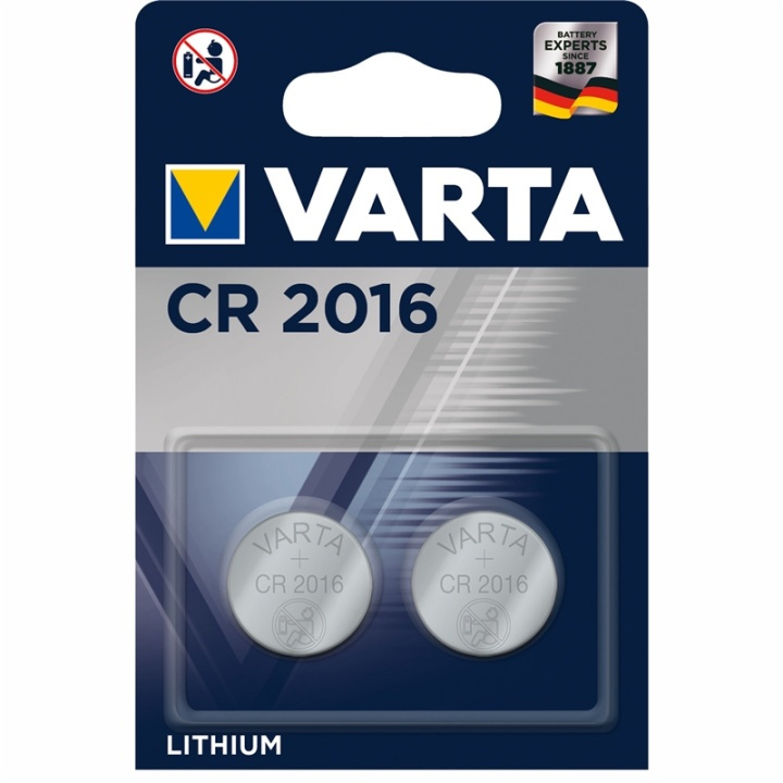 Varta CR2016 3V Lithium Knappcellsba ryhmässä KODINELEKTRONIIKKA / Paristot & Laturit / Akut / Nappiparistot @ TP E-commerce Nordic AB (A13887)