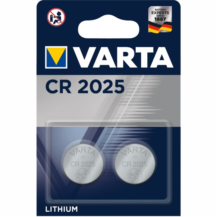 Varta CR2025 3V Lithium Knappcellsba ryhmässä KODINELEKTRONIIKKA / Paristot & Laturit / Akut / Nappiparistot @ TP E-commerce Nordic AB (A13888)