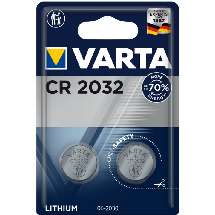 Varta CR2032 3V Lithium Knappcellsba ryhmässä KODINELEKTRONIIKKA / Paristot & Laturit / Akut / Nappiparistot @ TP E-commerce Nordic AB (A13890)