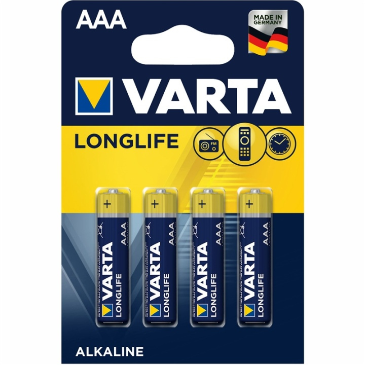Varta Longlife AAA / LR03 Batteri 4- ryhmässä KODINELEKTRONIIKKA / Paristot & Laturit / Akut / AAA @ TP E-commerce Nordic AB (A13903)