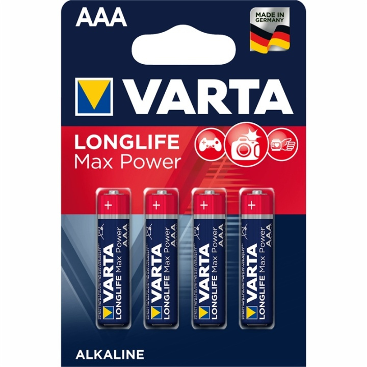 Varta Longlife Max Power AAA / LR03 ryhmässä KODINELEKTRONIIKKA / Paristot & Laturit / Akut / AAA @ TP E-commerce Nordic AB (A13908)
