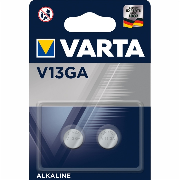 Varta V13GA / LR44 1,5V Batteri 2-pa ryhmässä KODINELEKTRONIIKKA / Paristot & Laturit / Akut / Nappiparistot @ TP E-commerce Nordic AB (A13913)