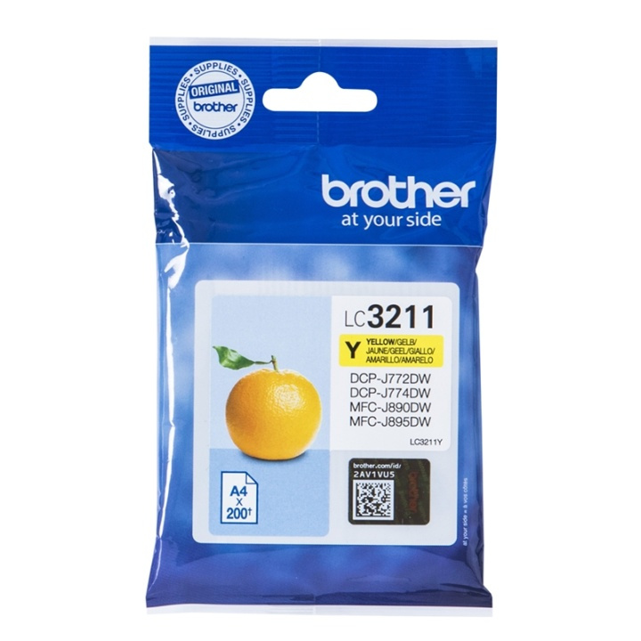 Brother LC-3211Y bläckpatroner Original Standardavkastning Gul ryhmässä TIETOKOONET & TARVIKKEET / Tulostimet & Tarvikkeet / Musteet ja väriaineet / Mustepatruunat / Brother @ TP E-commerce Nordic AB (A14010)