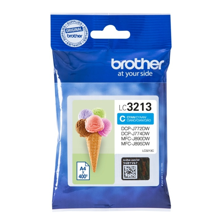 Brother LC-3213C bläckpatroner Original Hög (XL) avkastning Cyan ryhmässä TIETOKOONET & TARVIKKEET / Tulostimet & Tarvikkeet / Musteet ja väriaineet / Mustepatruunat / Brother @ TP E-commerce Nordic AB (A14013)