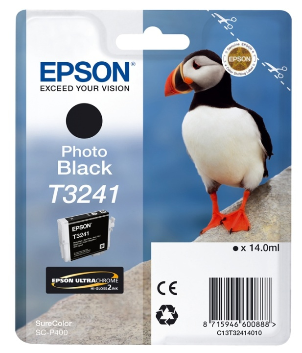 Epson T3241 Photo Black ryhmässä TIETOKOONET & TARVIKKEET / Tulostimet & Tarvikkeet / Musteet ja väriaineet / Mustepatruunat / Epson @ TP E-commerce Nordic AB (A14142)