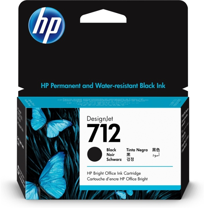 HP 712 bläckpatroner 1 styck Original Standardavkastning Svart ryhmässä TIETOKOONET & TARVIKKEET / Tulostimet & Tarvikkeet / Musteet ja väriaineet / Mustepatruunat / HP @ TP E-commerce Nordic AB (A14181)