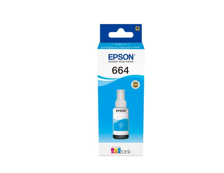 Epson 664 Ecotank Cyan ink bottle (70ml) ryhmässä TIETOKOONET & TARVIKKEET / Tulostimet & Tarvikkeet / Musteet ja väriaineet / Mustepatruunat / Epson @ TP E-commerce Nordic AB (A14250)