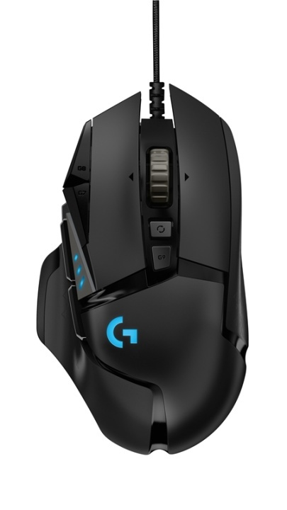 Logitech G502 Hero datormöss högerhand USB Type-A Optisk 16000 DPI ryhmässä TIETOKOONET & TARVIKKEET / GAMING / Hiiret @ TP E-commerce Nordic AB (A14418)