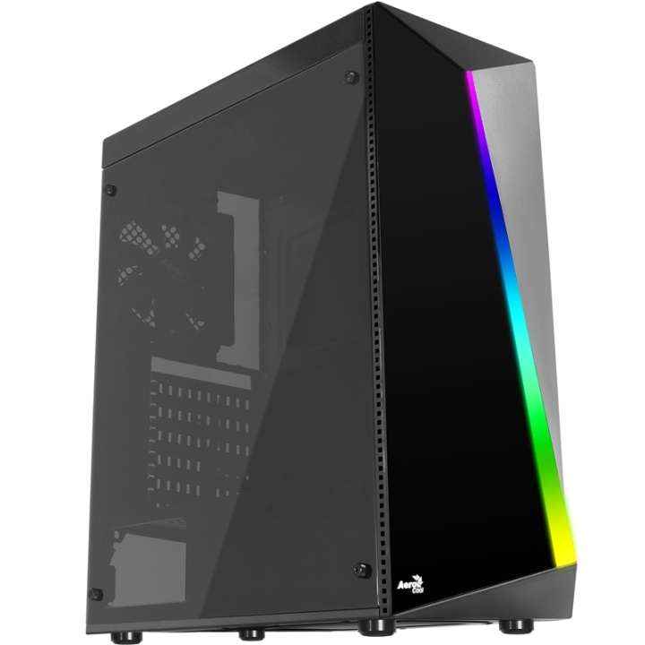 Aerocool Shard Midi Tower Svart ryhmässä TIETOKOONET & TARVIKKEET / Tietokoneen komponentit / Asennuspohja @ TP E-commerce Nordic AB (A14500)