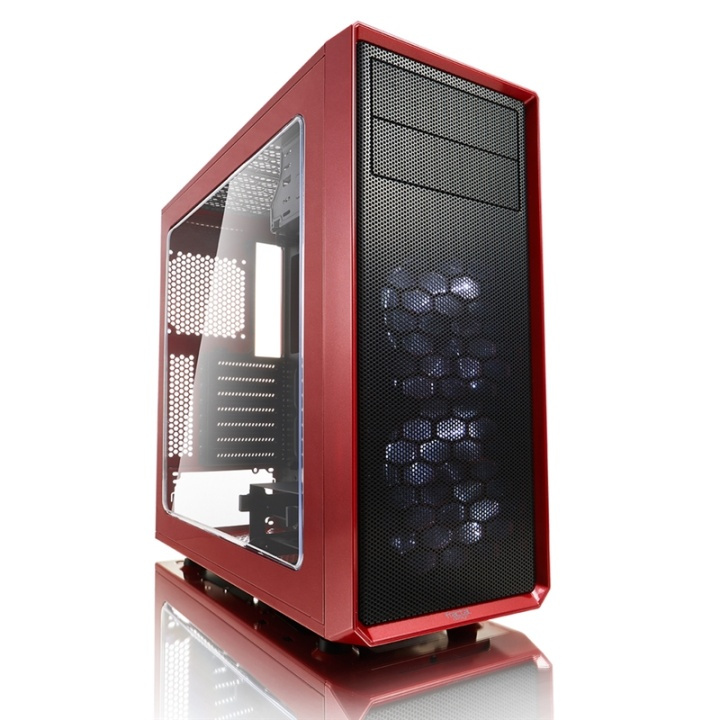Fractal Design Focus G Midi Tower Svart, Röd ryhmässä TIETOKOONET & TARVIKKEET / Tietokoneen komponentit / Asennuspohja @ TP E-commerce Nordic AB (A14544)