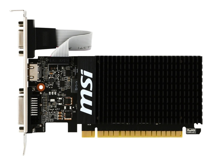 MSI V809-2000R grafikkort NVIDIA GeForce GT 710 2 GB GDDR3 ryhmässä TIETOKOONET & TARVIKKEET / Tietokoneen komponentit / Näytönohjaimet @ TP E-commerce Nordic AB (A14763)