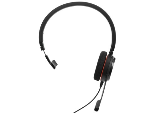 Jabra Evolve 20 MS Mono Headset Huvudband Svart ryhmässä TIETOKOONET & TARVIKKEET / Tietokonetarvikkeet / Kuulokkeet @ TP E-commerce Nordic AB (A14844)