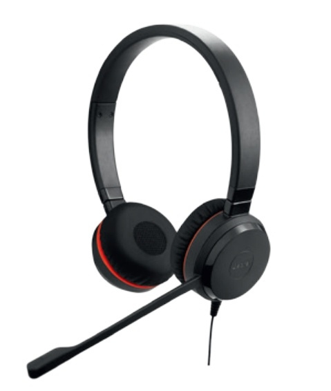 Jabra Evolve 20SE MS Stereo Headset Huvudband Svart ryhmässä TIETOKOONET & TARVIKKEET / GAMING / Kuulokkeet @ TP E-commerce Nordic AB (A14849)