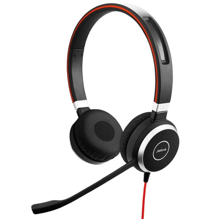 Jabra Evolve 40 UC Stereo Headset Huvudband Svart ryhmässä TIETOKOONET & TARVIKKEET / Tietokonetarvikkeet / Kuulokkeet @ TP E-commerce Nordic AB (A14858)