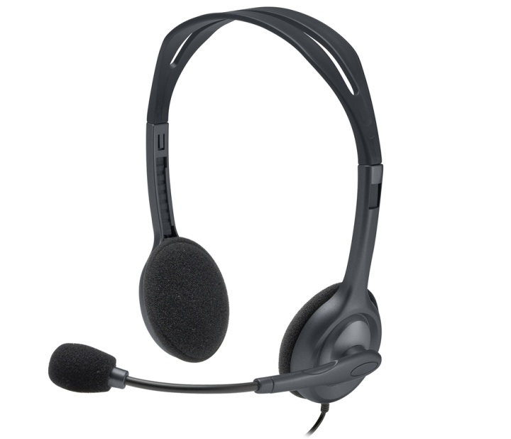 Logitech H111 Headset 3,5 mm kontakt Grå ryhmässä TIETOKOONET & TARVIKKEET / Tietokonetarvikkeet / Kuulokkeet @ TP E-commerce Nordic AB (A14867)