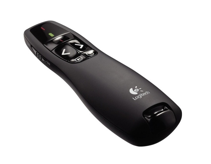 Logitech Wireless Presenter R400 USB Svart ryhmässä TIETOKOONET & TARVIKKEET / Tietokonetarvikkeet / Muut @ TP E-commerce Nordic AB (A14913)