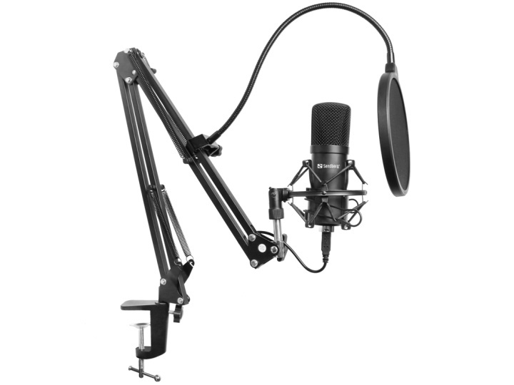 Sandberg Streamer USB Microphone Kit ryhmässä TIETOKOONET & TARVIKKEET / Tietokonetarvikkeet / Mikrofonit @ TP E-commerce Nordic AB (A15031)