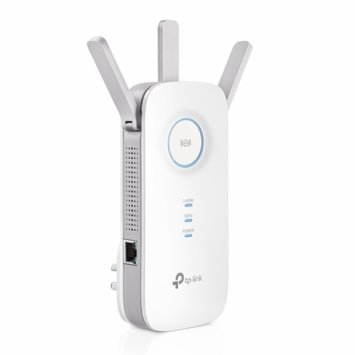 TP-LINK RE450 Nätverksrepeater Vit 10, 100, 1000 Mbit/s ryhmässä TIETOKOONET & TARVIKKEET / Verkko / Wifi-vahvistimet @ TP E-commerce Nordic AB (A15213)