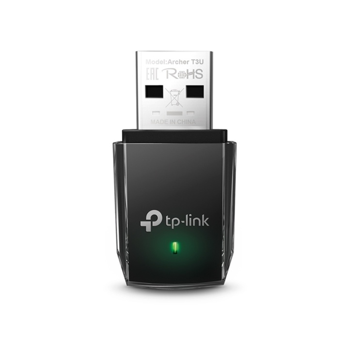 TP-LINK Archer T3U WLAN 1267 Mbit/s ryhmässä TIETOKOONET & TARVIKKEET / Verkko / Verkkokortti / Langaton USB @ TP E-commerce Nordic AB (A15250)