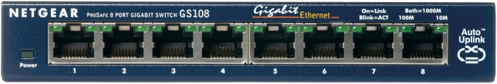 Netgear ProSafe 8-Port Gigabit Desktop Switch Ohanterad ryhmässä TIETOKOONET & TARVIKKEET / Verkko / Kytkimet @ TP E-commerce Nordic AB (A15270)