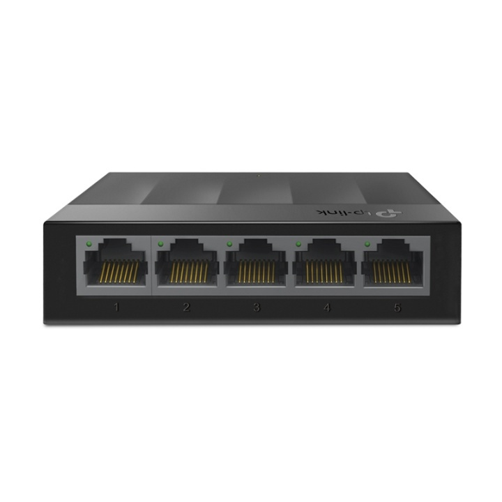 TP-LINK LS1005G Ohanterad Gigabit Ethernet (10/100/1000) Svart ryhmässä TIETOKOONET & TARVIKKEET / Verkko / Kytkimet @ TP E-commerce Nordic AB (A15282)