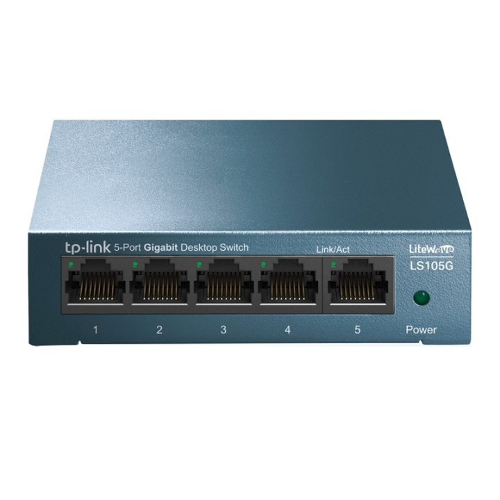TP-LINK LS105G Ohanterad Gigabit Ethernet (10/100/1000) Blå ryhmässä TIETOKOONET & TARVIKKEET / Verkko / Kytkimet / 10/100/1000Mbps @ TP E-commerce Nordic AB (A15284)