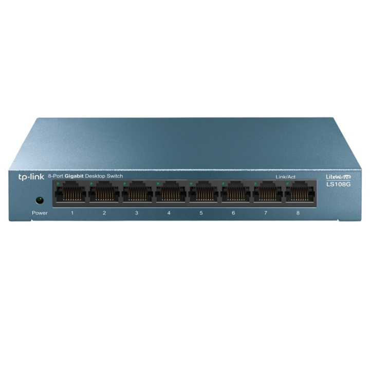TP-Link LiteWave LS108G -8-porttinen kytkin ryhmässä TIETOKOONET & TARVIKKEET / Verkko / Kytkimet @ TP E-commerce Nordic AB (A15285)