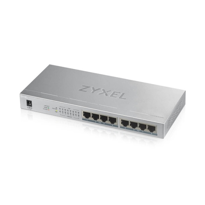 Zyxel GS1008HP Ohanterad Gigabit Ethernet (10/100/1000) Strömförsörjning via Eth ryhmässä TIETOKOONET & TARVIKKEET / Verkko / Kytkimet @ TP E-commerce Nordic AB (A15293)