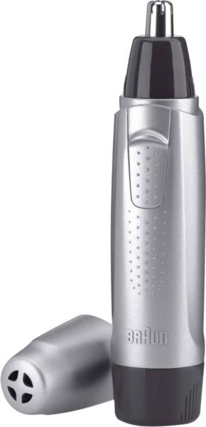 Braun Exact Series EN 10 precisionstrimmer Svart, Silver ryhmässä KAUNEUS JA TERVEYS / Hiukset &Stailaus / Sheivaus ja trimmaus / Nenätrimmerit @ TP E-commerce Nordic AB (A15351)