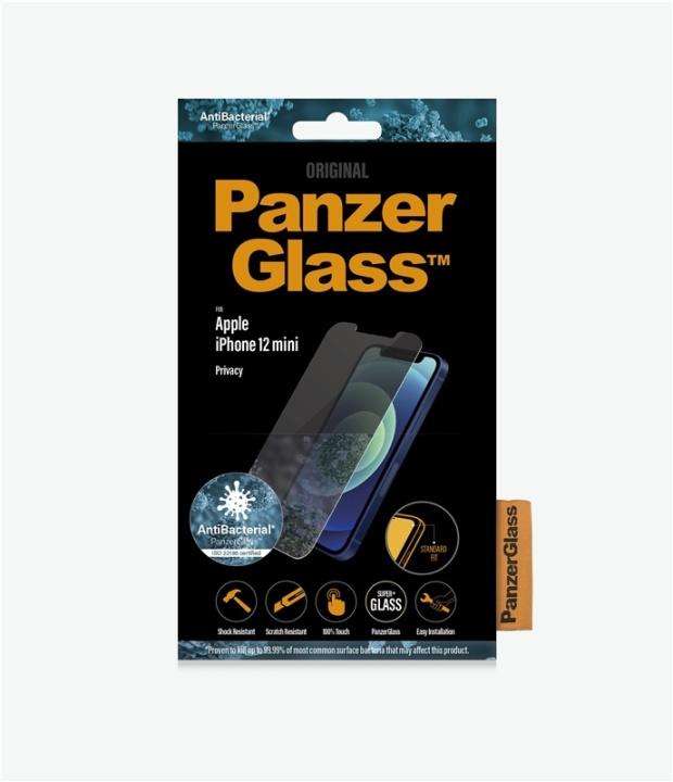 PanzerGlass P2707 skärmskydd Apple 1 styck ryhmässä ÄLYPUHELIMET JA TABLETIT / Puhelimen suojakotelo / Apple / iPhone 12 Mini / Näytönsuoja @ TP E-commerce Nordic AB (A15490)