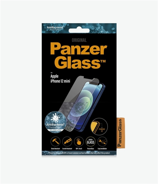 PanzerGlass 2707 Genomskinligt skärmskydd till iPhone 12 mini 1 styck ryhmässä ÄLYPUHELIMET JA TABLETIT / Puhelimen suojakotelo / Apple / iPhone 12 Mini / Näytönsuoja @ TP E-commerce Nordic AB (A15499)