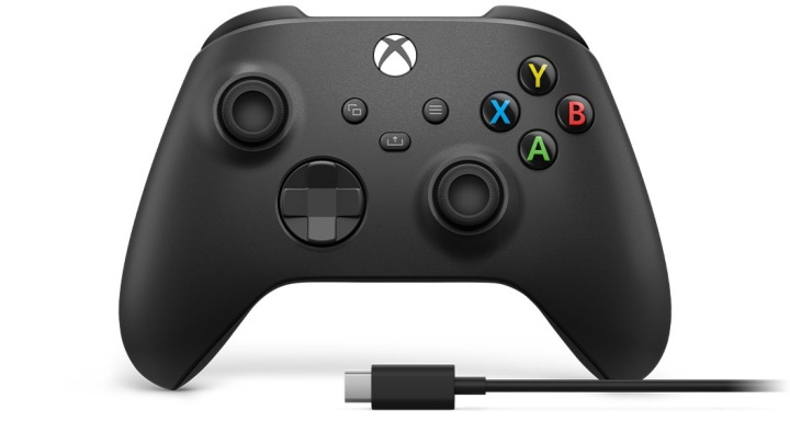 Microsoft Xbox Wireless Controller + USB-C Cable Svart Spelplatta Analog / Digit ryhmässä KODINELEKTRONIIKKA / Pelikonsolit & Tarvikkeet / Xbox Series X @ TP E-commerce Nordic AB (A15518)