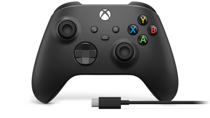 Microsoft Xbox Wireless Controller + USB-C Cable Svart Spelplatta Analog / Digit ryhmässä KODINELEKTRONIIKKA / Pelikonsolit & Tarvikkeet / Xbox One / Tarvikkeet @ TP E-commerce Nordic AB (A15518)