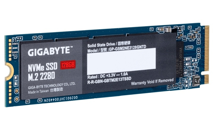 Gigabyte GP-GSM2NE3128GNTD SSD-hårddisk M.2 128 GB PCI Express 3.0 NVMe ryhmässä TIETOKOONET & TARVIKKEET / Tietokoneen komponentit / Kovalevyt / SSD @ TP E-commerce Nordic AB (A15522)