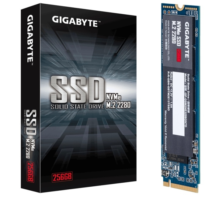 Gigabyte GP-GSM2NE3256GNTD SSD-hårddisk M.2 256 GB PCI Express 3.0 NVMe ryhmässä TIETOKOONET & TARVIKKEET / Tietokoneen komponentit / Kovalevyt / SSD @ TP E-commerce Nordic AB (A15526)