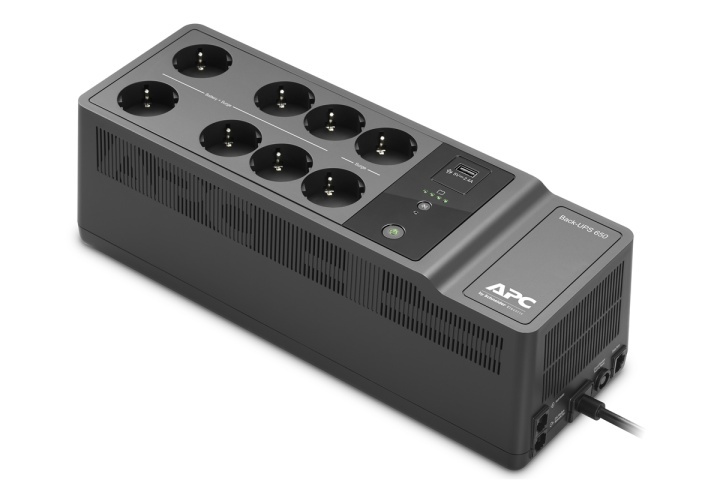 APC Back-UPS 650VA 230V 1 USB charging port - (Offline-) USV Vänteläge (offline) ryhmässä TIETOKOONET & TARVIKKEET / Kesketymätön virtalähde UPS @ TP E-commerce Nordic AB (A15575)