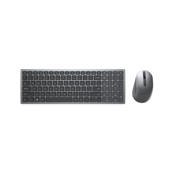 DELL KM7120W tangentbord Trådlös RF + Bluetooth QWERTY Nordic Grå, Titan ryhmässä TIETOKOONET & TARVIKKEET / Hiiret & Näppäimistöt / Näppäimistöt / Langattomat @ TP E-commerce Nordic AB (A15613)