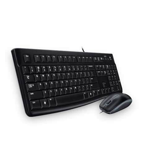 Logitech MK120 tangentbord USB QWERTY Nordiska språk Svart ryhmässä TIETOKOONET & TARVIKKEET / Hiiret & Näppäimistöt / Näppäimistöt / Langalliset @ TP E-commerce Nordic AB (A15625)