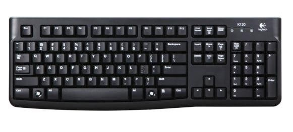 Logitech K120 Nordic tangentbord USB Svart ryhmässä TIETOKOONET & TARVIKKEET / Hiiret & Näppäimistöt / Näppäimistöt / Langattomat @ TP E-commerce Nordic AB (A15628)