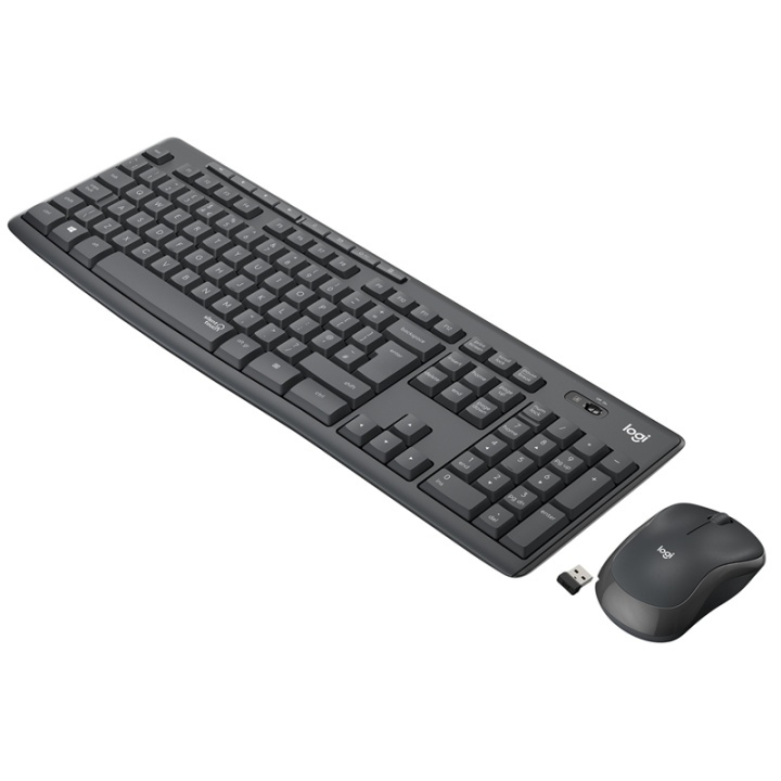 Logitech MK295 Silent Wireless Combo tangentbord RF Trådlös QWERTY Amerikanskt i ryhmässä TIETOKOONET & TARVIKKEET / Hiiret & Näppäimistöt / Näppäimistöt / Langattomat @ TP E-commerce Nordic AB (A15632)